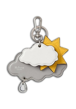 Mulberry Sun And Cloud keyring - Grey
