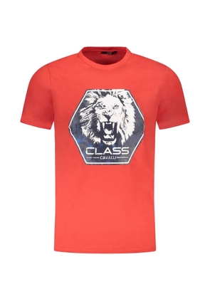 Cavalli Class graphic-print T-shirt - Red