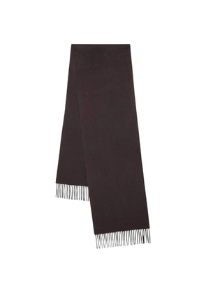 Mulberry fringed cashmere scarf - Brown