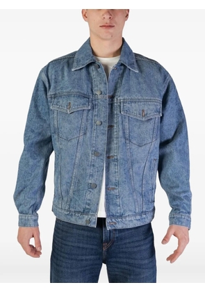 BOSS acid-wash cotton denim jacket - Blue