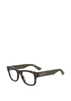 Moschino Eyewear logo-detail glasses - Brown
