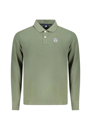 North Sails long-sleeve logo-patch polo shirt - Green