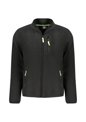 NORWAY 1963 fleece-texture zip-up jacket - Black