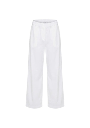 Patrizia Pepe elasticated wide-leg trousers - White