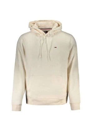 Tommy Hilfiger logo-embroidered cotton hoodie - Neutrals