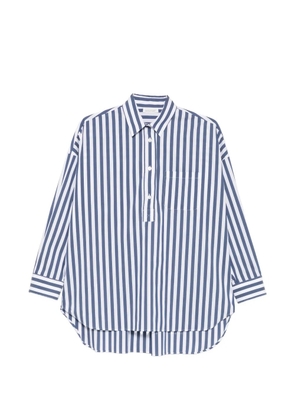ARCHIVIO 67 striped long-sleeve blouse - Blue