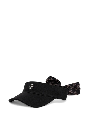 Karl Lagerfeld K/Ikonik 2 visor hat - Black