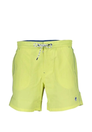 North Sails palm-tree print swim shorts - Yellow