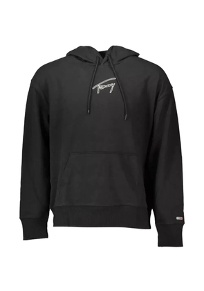 Tommy Hilfiger logo-embroidered hoodie - Black