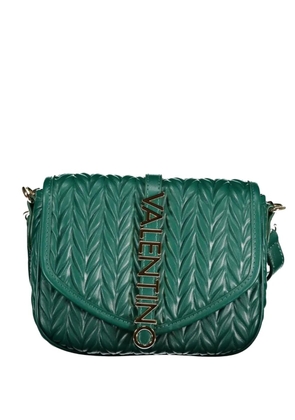 MARIO VALENTINO quilted logo-lettering cross body bag - Green