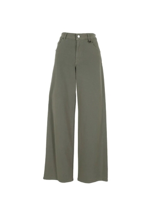 Lorena Antoniazzi star-charm wide-leg trousers - Green