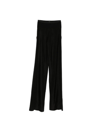 DI.LA3 PARI' Rick elasticated wide-leg trousers - Black