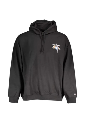 Tommy Hilfiger graphic-print oversized hoodie - Black