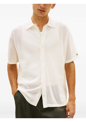 Tommy Hilfiger New York waffle knit short-sleeve shirt - White