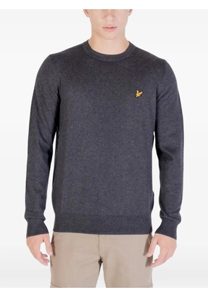 Lyle & Scott logo-patch sweater - Grey