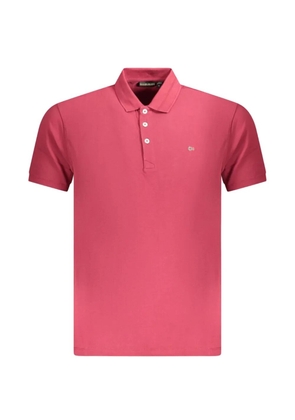 Napapijri logo-embroidered polo shirt - Pink