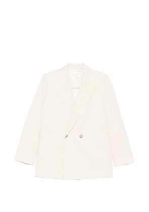 FRAME The Lounge double-breasted peak-lapel blazer - Neutrals