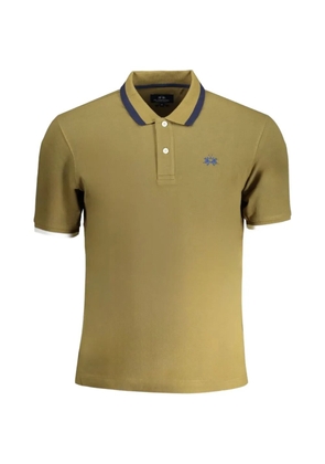 La Martina tipped-collar piqué polo shirt - Green