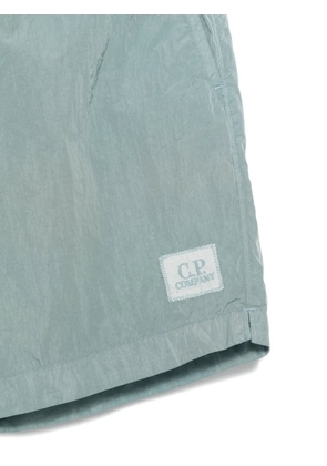 C.P. Company logo-patch swim shorts - Blue