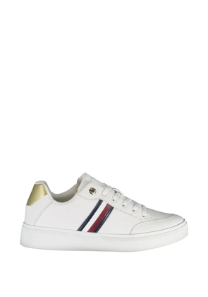 Tommy Hilfiger tricolour-stripe sneakers - White