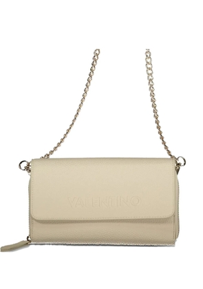 MARIO VALENTINO logo-embossed crossbody bag - Neutrals