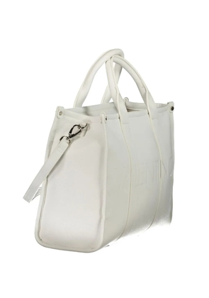 MARIO VALENTINO logo-detail tote bag - White