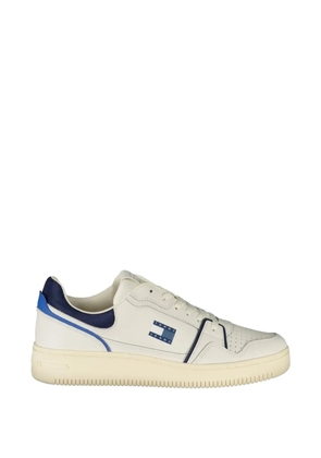 Tommy Hilfiger logo-patch perforated sneakers - White