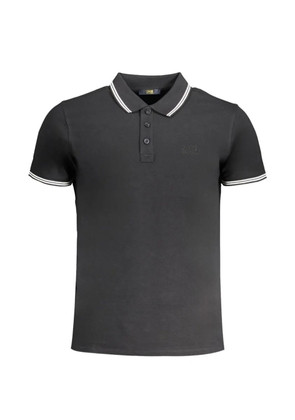 Cavalli Class embroidered-logo tipped polo shirt - Black