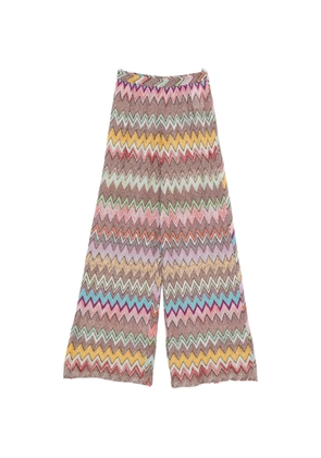 Missoni zigzag-knit trousers - Neutrals