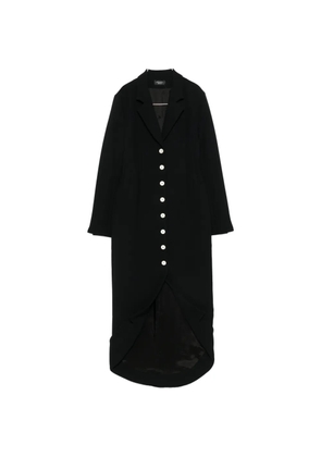 A.W.A.K.E. Mode V-neck asymmetric dress - Black