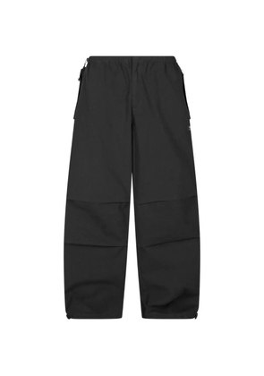 karl kani drawstring pleated trousers - Black