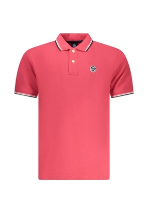 North Sails tipped piqué polo shirt - Pink