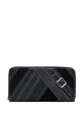 Desigual buckle-detail stitched wallet - Black