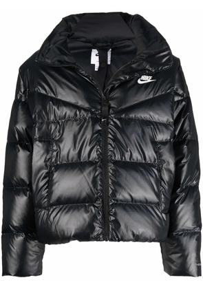 Nike chest logo-print jacket - Black