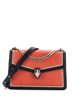 Bvlgari Pre-Owned Serpenti Forever Shoulder Bag Quilted Leather Small crossbody bag - Black