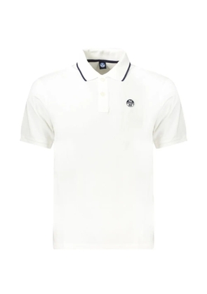 North Sails logo-patch polo shirt - White