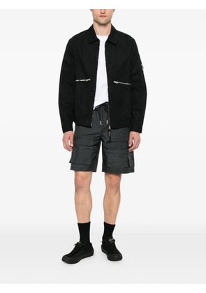 C.P. Company Micro -Reps lens-detail zip-up shirt jacket - Black