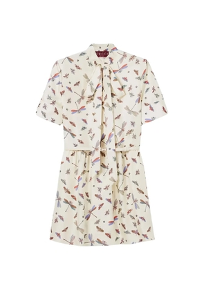 Gucci printed mini dress - White
