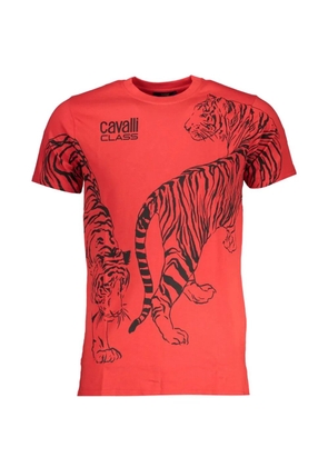 Cavalli Class tiger-print T-shirt - Red