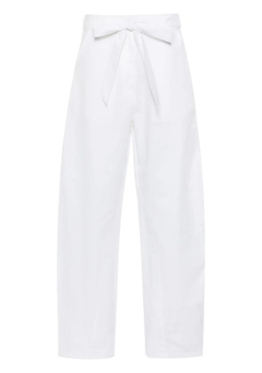 PINKO belted wide-leg trousers - White