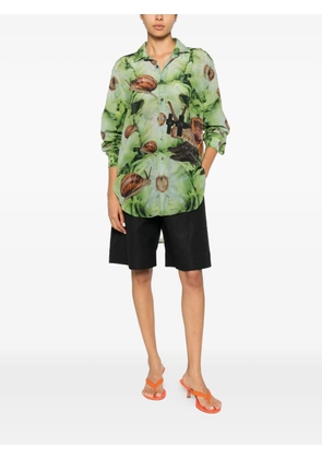 The Artistylist snail-print shirt - Green