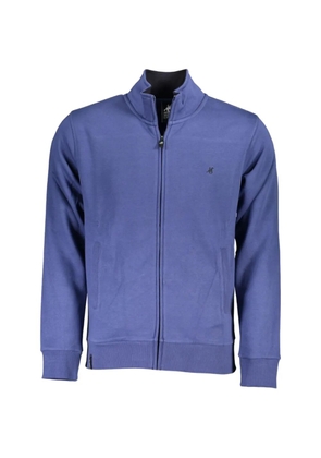 U.S. Grand logo-embroidered zip-up cardigan - Blue