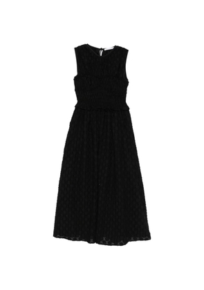 Cecilie Bahnsen Dinah smocked-effect maxi dress - Black