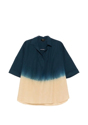 YAVI dip-dye short-sleeve shirt - Blue
