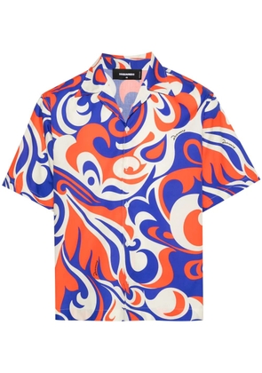 DSQUARED2 abstract-print shirt - Blue