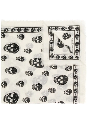 Alexander McQueen Skull scarf - White