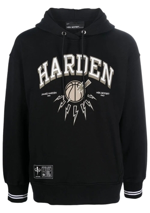 Neil Barrett x James Harden logo-print hoodie - Black