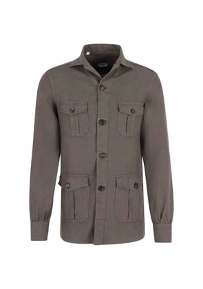 Vincenzo Di Ruggiero button-up patch-pocket jacket - Grey