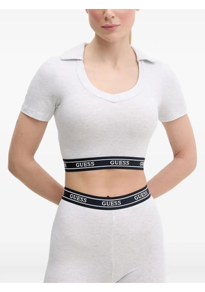 GUESS USA collar crop top - White