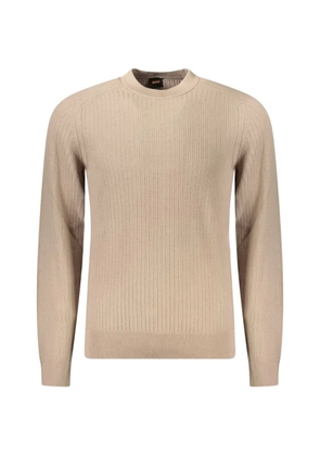 BOSS ribbed-knit cotton sweater - Neutrals
